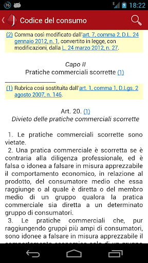 【免費生產應用App】Codice del Consumo FREE-APP點子