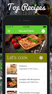 Free Download Italian Food Kitchen Recipes APK for Android