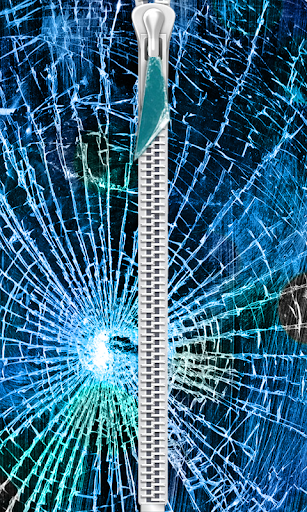 Cracked Zipper Lock Screen