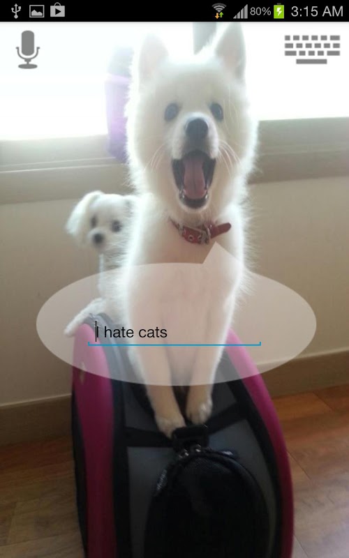 Android application Talkidog Pro screenshort
