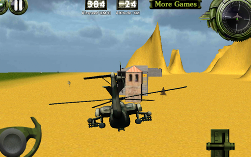 戦闘ヘリコプター3D飛行