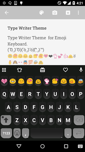 Type Writer Emoji Keyboard