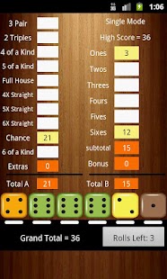 Six Dice Yahtzee