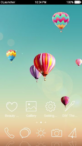 【免費個人化App】Hope Balloons C Launcher Theme-APP點子