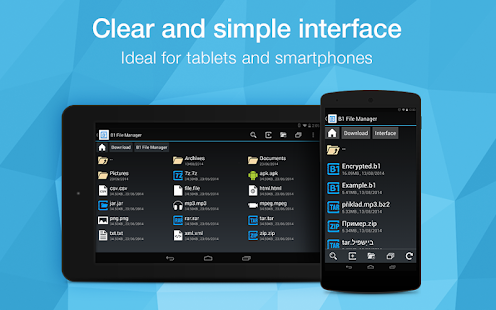 B1 File Manager and Archiver Screenshot