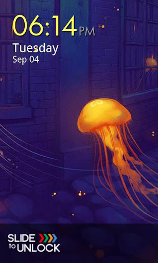 【免費娛樂App】Jellyfish Go Locker Theme-APP點子