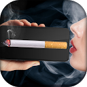Virtual cigarette smoking mobile app icon