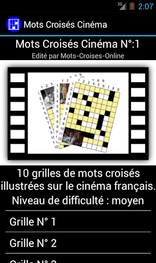 Mots Croisés Cinéma