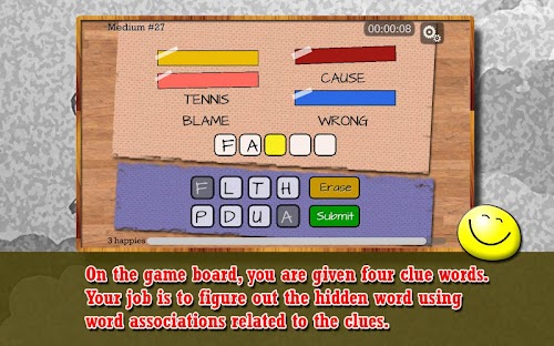 Android application Four Word Association - Puzzle screenshort