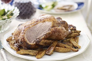 Honey-mustard glazed duck
