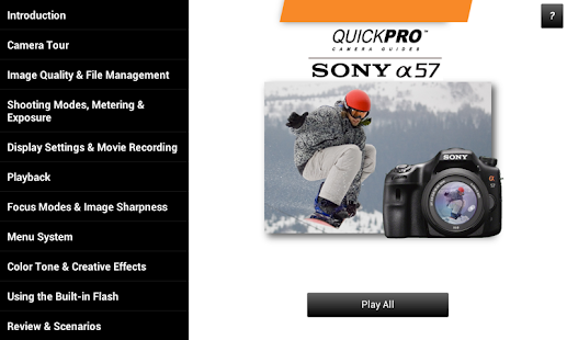 Guide to Sony a57