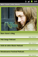 Marc Gunn Celtic Music APK 螢幕截圖圖片 #1