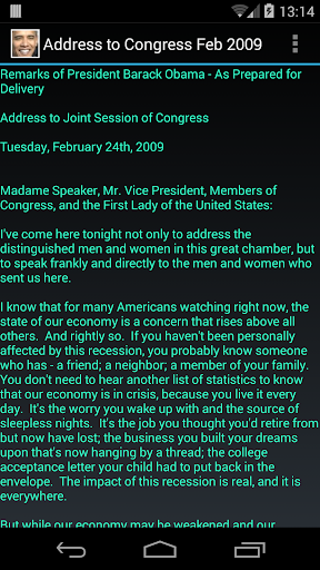 【免費書籍App】Address to Congress Feb 2009-APP點子