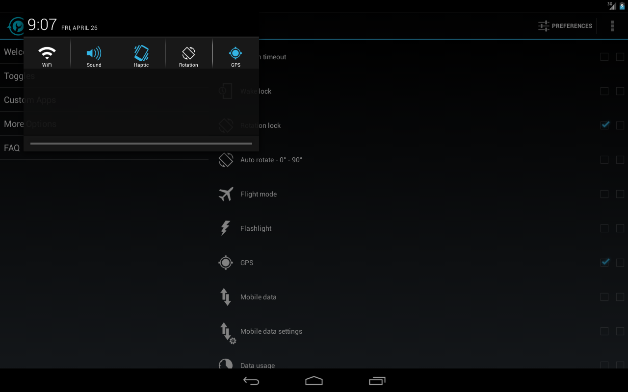 Notification Toggle Android