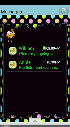 HoneyBee GO SMS THEME