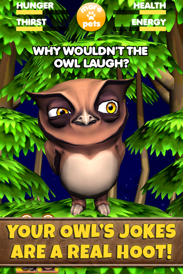 Virtual Pet Owl Screen 3