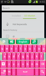 Pink Candy GO Keyboard - screenshot thumbnail