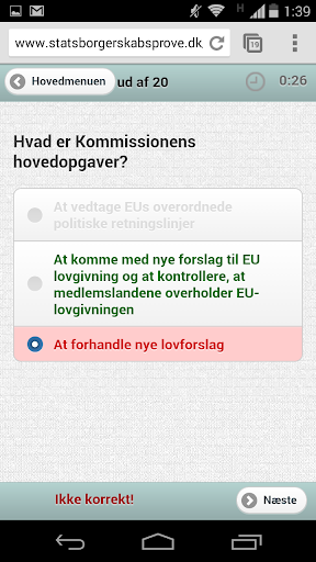 Statsborgerskab test