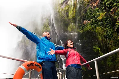 At Milford Sound in the Fiordland National Park, water thunders down hundreds of meters from hanging valleys that were cut in half by ancient glaciers. The noise is deafening and the raw power inspiring as your boat eases you closer to the torrent. It’s an exciting taste of nature’s grand design that can leave you with a fresh outlook on life.