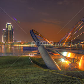 Putrajaya at Night II by Fairuz Mustaffa - Buildings & Architecture Architectural Detail