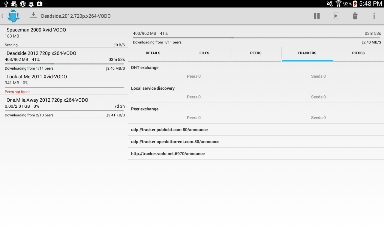 aTorrent - Torrent Downloader - screenshot