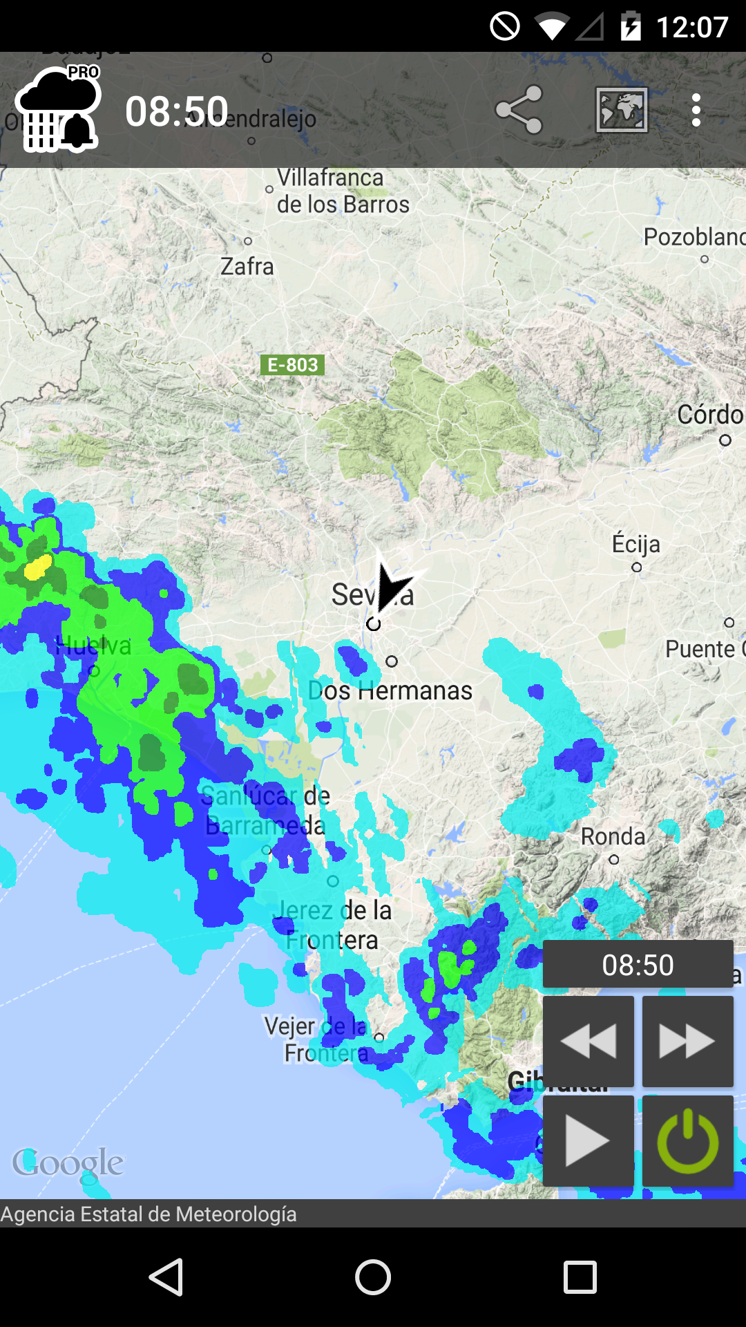 Android application Rain Alarm Pro - All features (one-time) screenshort