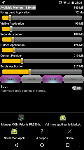 Low Memory Manager