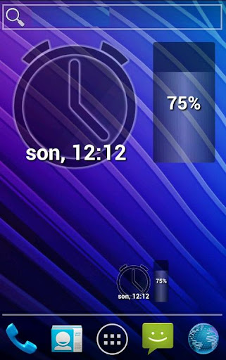 Alarm and Battery Widget