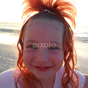 Blue Eyes at sunset. by Linda Hackney - Babies & Children Children Candids