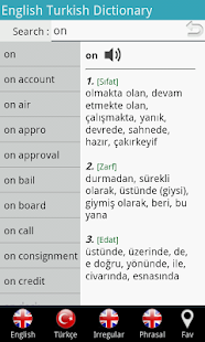 İngilizce Türkçe Sözlük