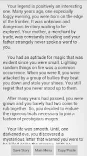 RPG StoryGen Screen 2