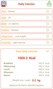 Daily Calories - Lose Weight