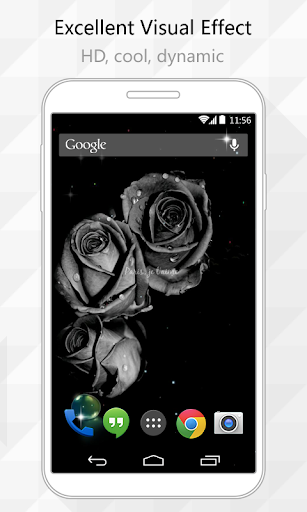 Black Rose Live Wallpaper