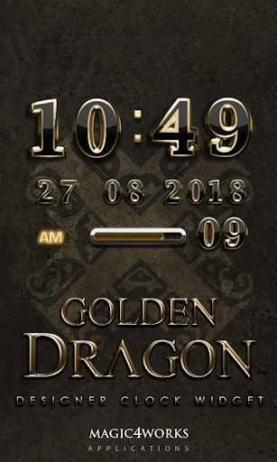 Golden Dragon Digital Clock