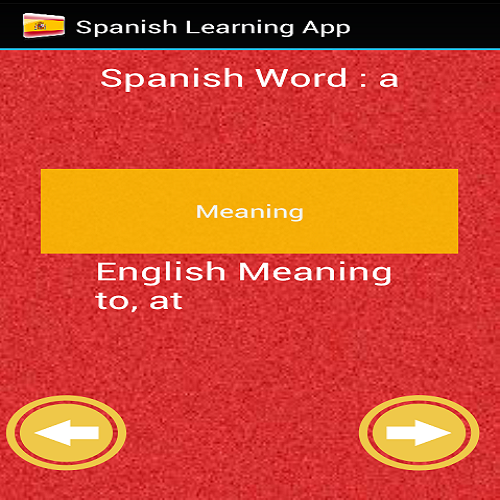 Spanish Learning App