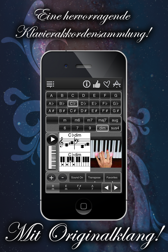 Android application 120 Piano Chords screenshort