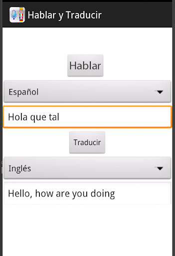 Hablar y Traducir