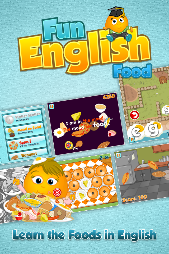 Fun English Food Games Screen 1