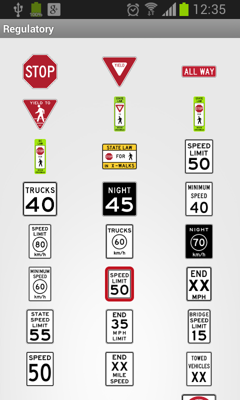 US Road Signs - Android Apps on Google Play