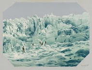 Bergbeklimmers op de Lage Grindelwaldgletsjer