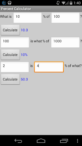 Percent Calculator