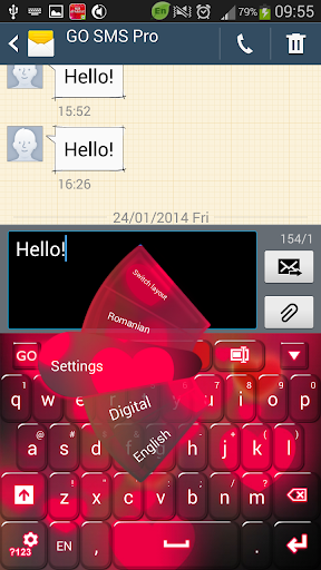 Hearts Keyboard