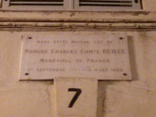 Plaque Honoré Charles Comte Reille