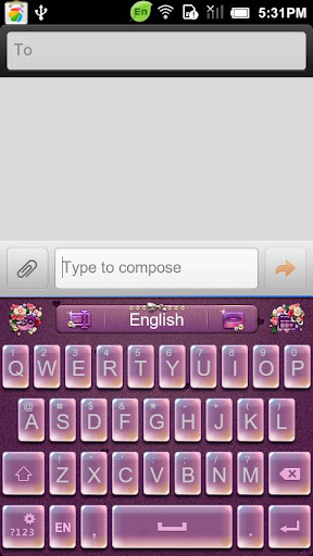 GO Keyboard RomanticDate theme