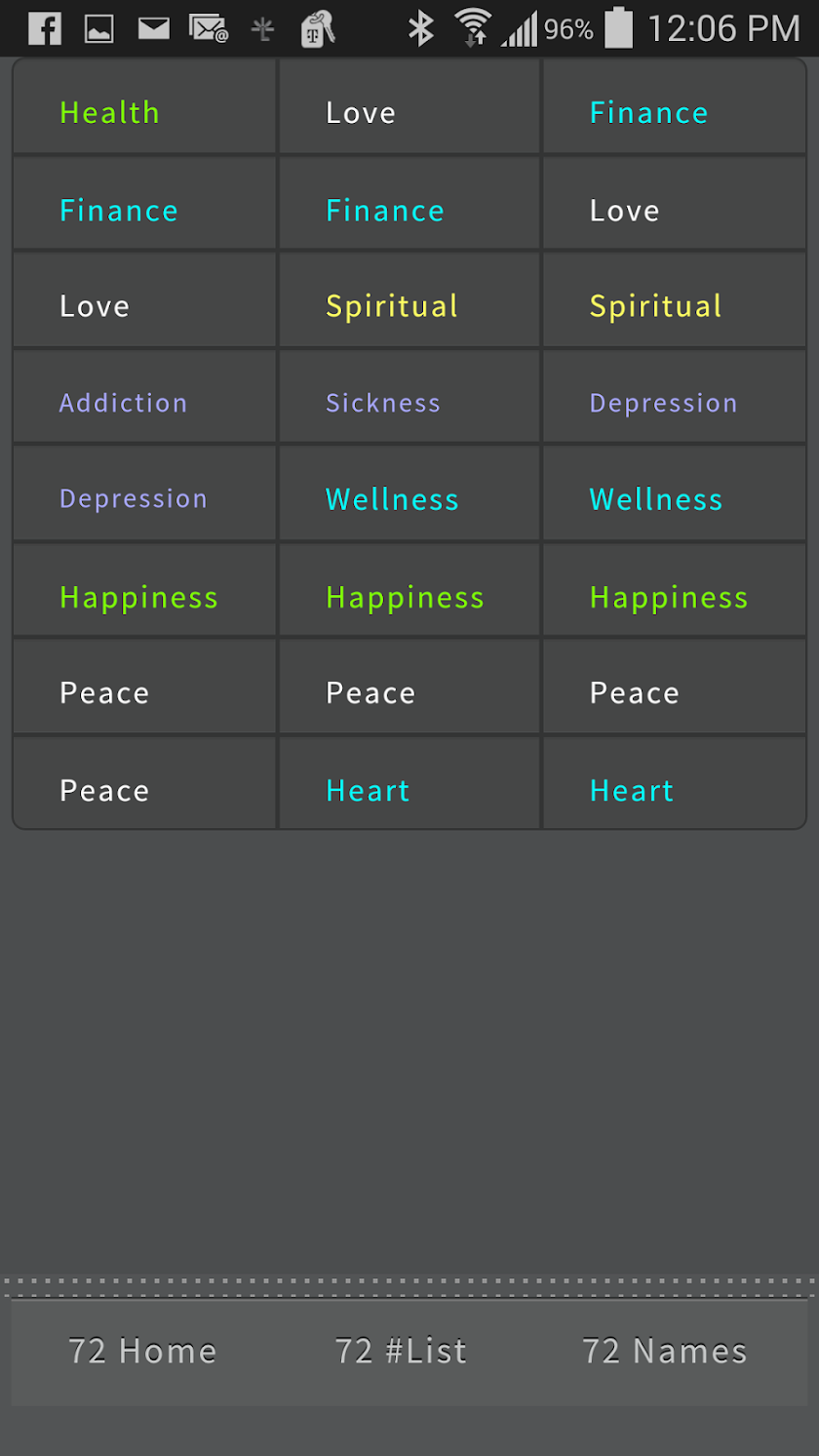 The 72 Names Of God Medatation Screen 2