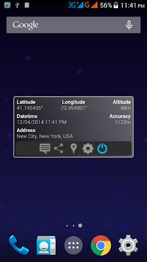 GPS Location Widget