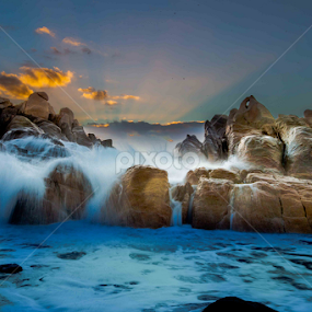 The Sunny falls by Lourens Lee Wildlife Photography - Landscapes Waterscapes