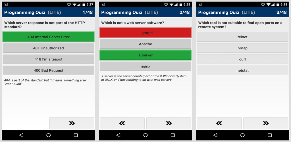 Programming quiz. Programming quiz