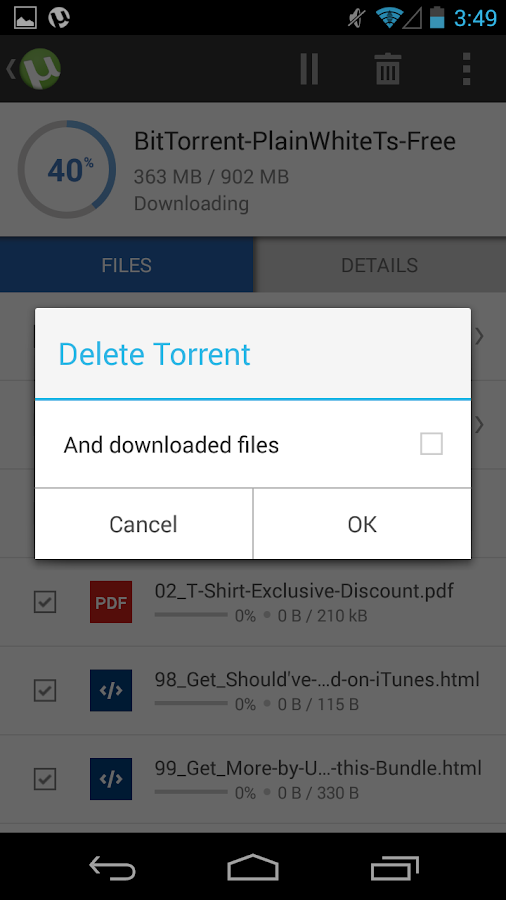    µTorrent®- Torrent Downloader- screenshot  