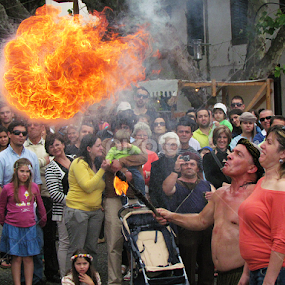  Fire splitter by Virgílio Nóbrega - People Musicians & Entertainers